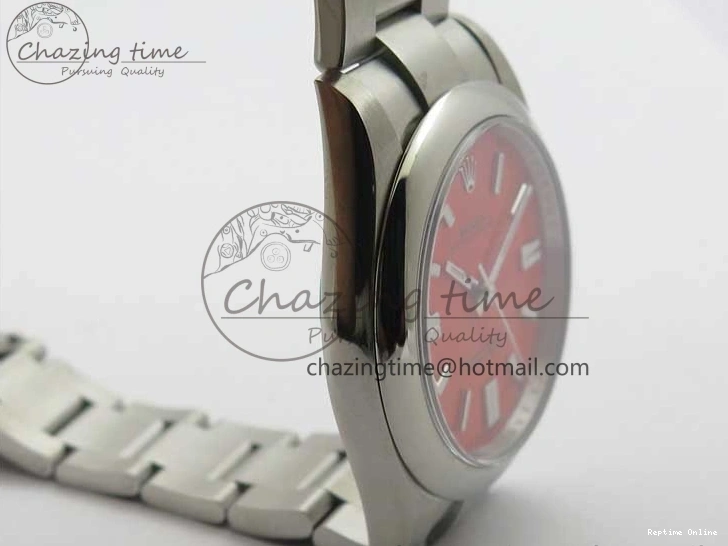 1226 Casual Oyster Perpetual 41mm 124300 EWF Best Edition Red Dial on SS Bracelet A 2856